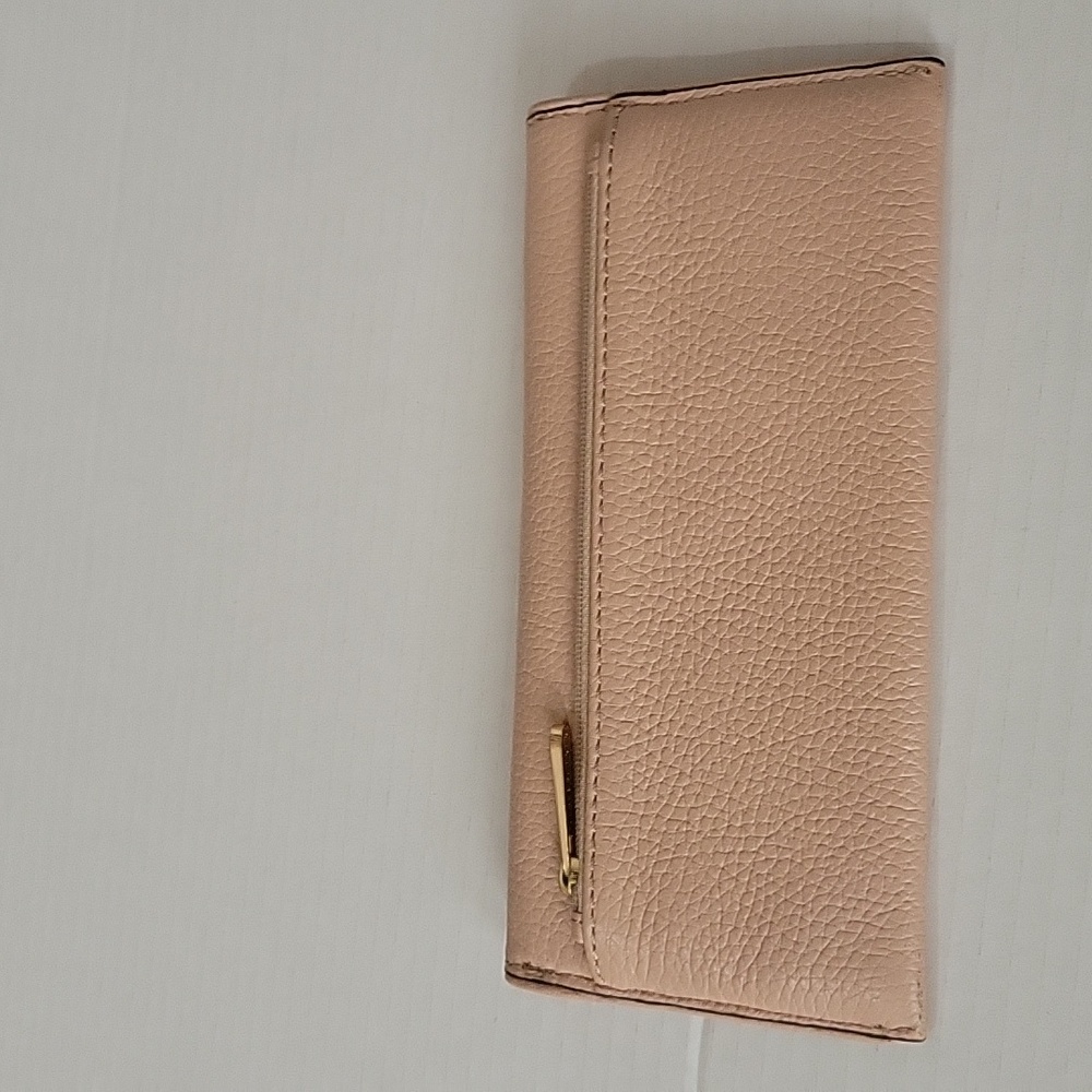 Michael Kors Pink Textured Wallet with Gold Accent - Picture 4 of 4